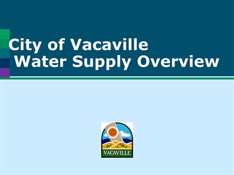 City Of Vacaville Water